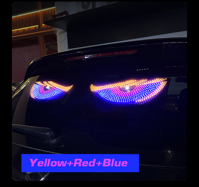 สีเหลือง + แดง + น้ำเงิน