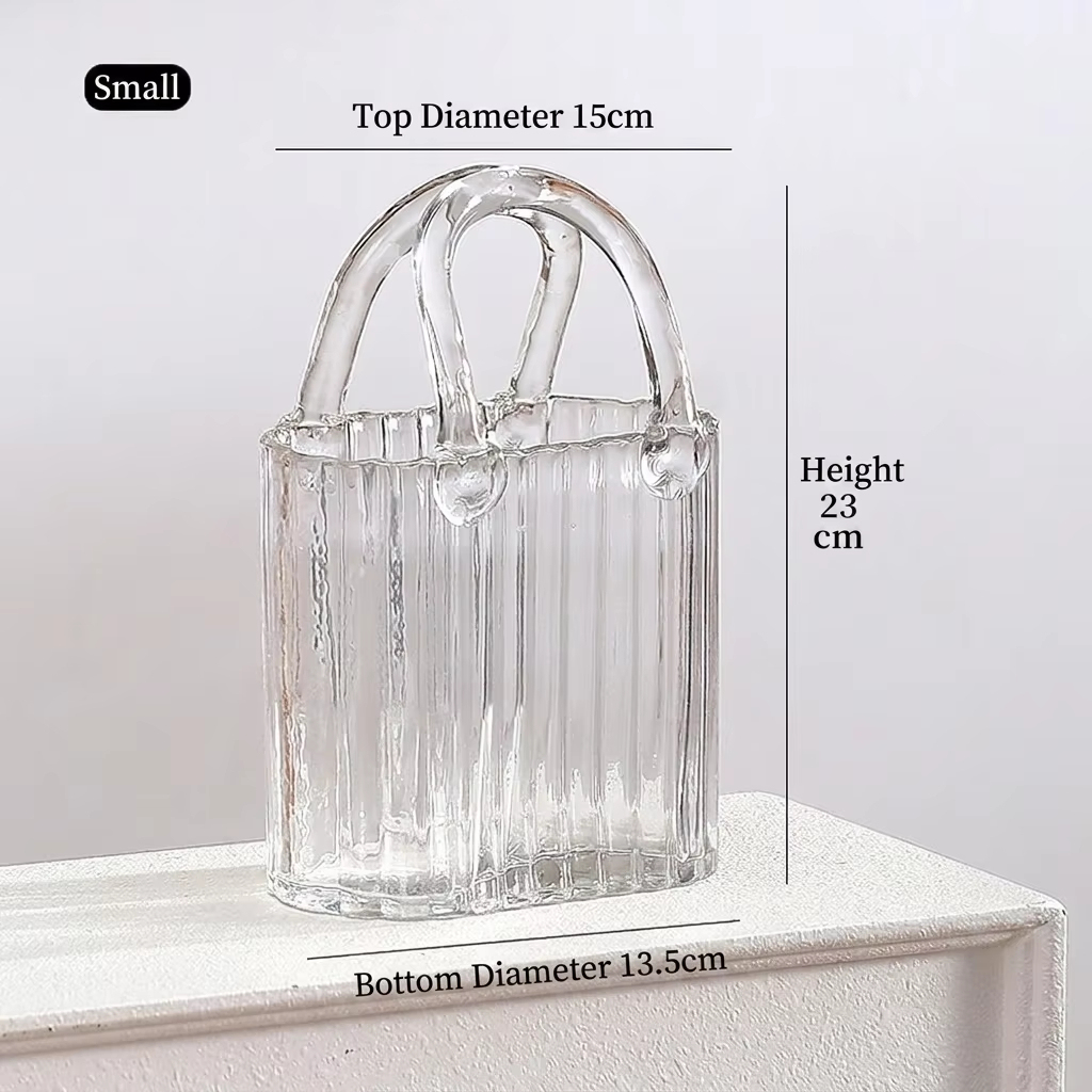 Sac à rayures verticales transparent