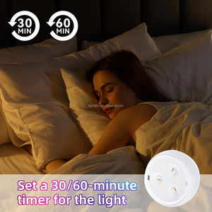 LED kısılabilir sopa dokunun işık pil kumandalı dolap itin gece lambası dolap altı ışığı RGB renk Puck ışıkları ile uzaktan - Product Image 4