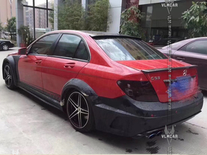 Siyah serisi için bodykit w204 C63 c sınıfı bs geniş bodykit tuning takımı 2010-2014 C63 coupe - Product Image 5