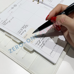 定制彩色立方体圆形托盘风格透明记事本支架可爱螺旋书便签教师标志 - Product Image 5
