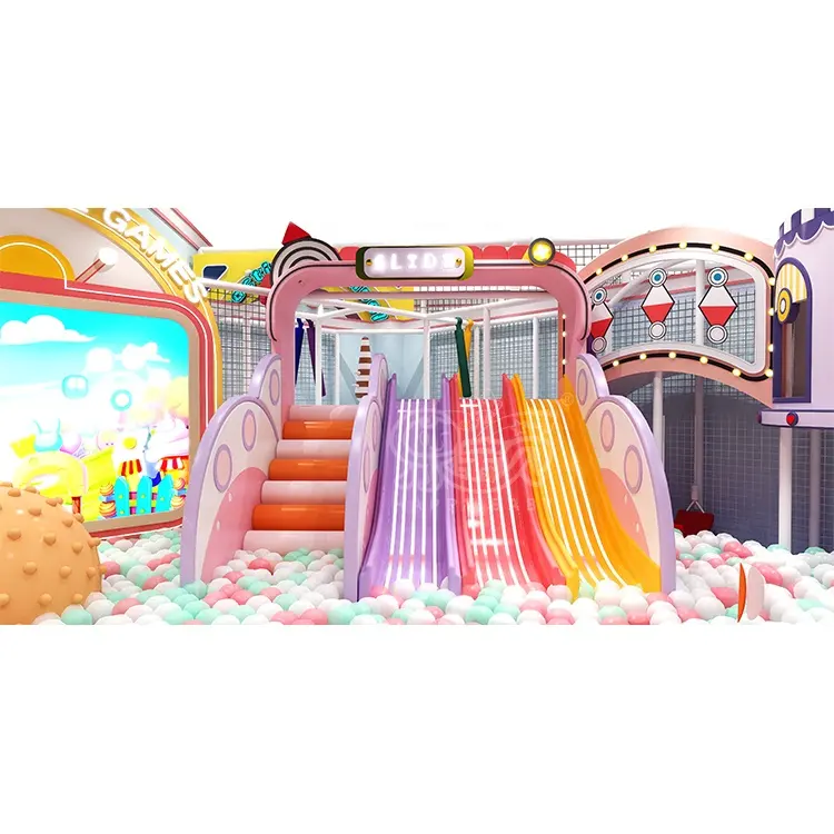 Équipement de jeu doux commercial d'intérieur de 339 m² 7m de hauteur pour bébé aire de jeux intérieure pour enfants