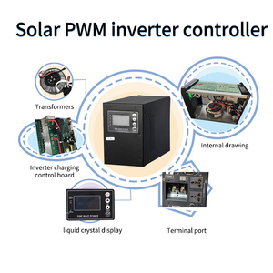 Monofase 1KW 1.2KW 1500W 24Vdc 48Vdc solare Inverter onda sinusoidale pura ibrido Off-Grid Inverter PWM Controller Display LCD - Product Image 5