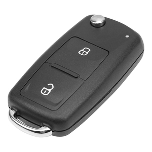 MS 2 Buttons 433MHz ID48 Chip Folding Car Remote Control <strong>Key</strong> 202AD for <strong>VW</strong> Volkswagen Auto Vehicle <strong>Key</strong> with Blank HU66 Blade - Product Image 4