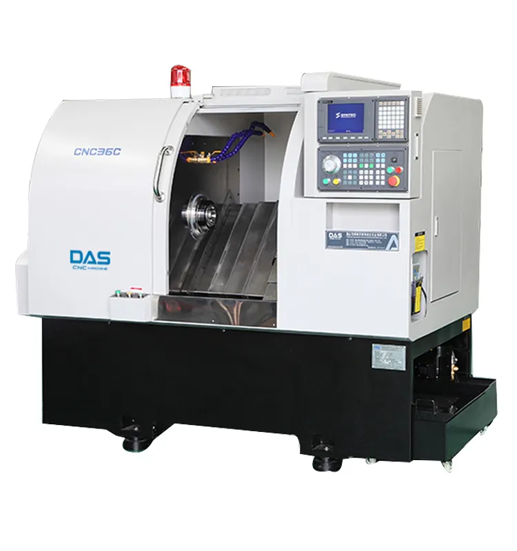 Máquina de torno cnc de alta precisión DAS tornio, pequeño torno automático, tck46, Centro de torneado de Metal