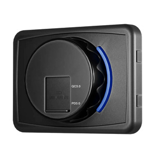 重型12v双USB QC3.0 PD快速充电器插座表面安装设计，适用于带发光二极管电源指示器的船用卡车房车 - Product Image 3