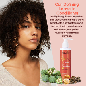 Private Label Curl <strong>Defining</strong> Cream Detangle Reduce Frizz Organic Castor Oil Shampoo And <strong>Leave</strong> in Conditioner For Curly Hair - Product Image 3