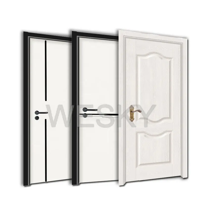 Design de porte, Photos, intérieur en bois de teck, Pirec pas cher, meilleure qualité, luxe, imperméable, porte en PVC