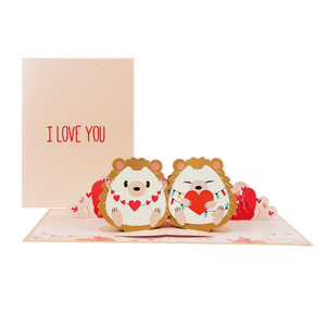 Hot Bán Tùy Chỉnh 3D Pop Thiệp Chúc Mừng Thẻ Thủ Công Mỹ Nghệ Hedgehog Thiết Kế Cho Valentine Của Ngày Sinh Nhật Mới Đến Tình Yêu Phong Cách Giấy Quà Tặng - Product Image 5