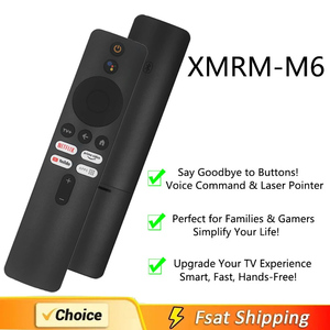 XMRM-M6รีโมทคอนโทรลด้วยเสียงสำหรับ Xiaomi Mi 2ND GEN TV Box S 4K Ultra HD สตรีมมิ่งมีเดียเพลเยอร์พร้อมรหัสการเรียนรู้ซิลิโคน