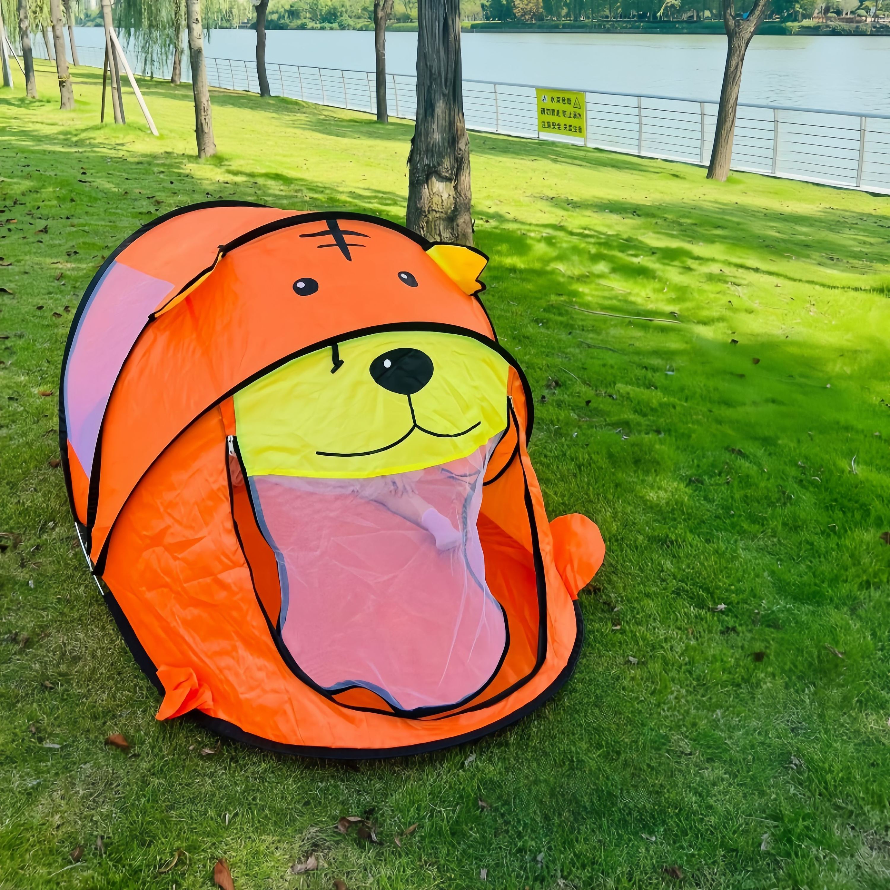 Tente Tigre 18210080 cm - Convient pour 13 enfants