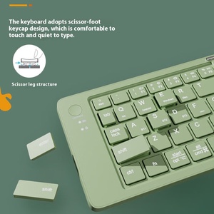 Teclado plegable EWEADN B023, miniteclado inalámbrico plegable, tres teclados silenciosos con Bluetooth y combo de ratón para teléfono, iPad y PC - Product Image 3