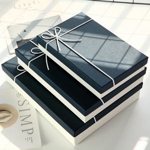 Set di 6 scatole regalo di cartone rettangolari personalizzate di lusso con coperchio di dimensioni assortite cartelle di imballaggio