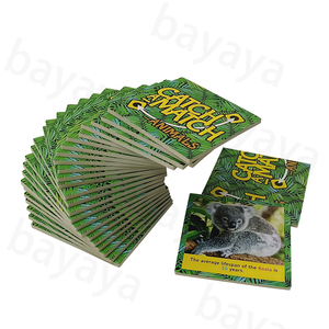 Küçük boy eğitim hayvan kartı oyunu kitapçık özel eğlenceli gerçekler yakalamak çocuklar için maç garantili müşteri memnuniyeti kağıt - Product Image 6