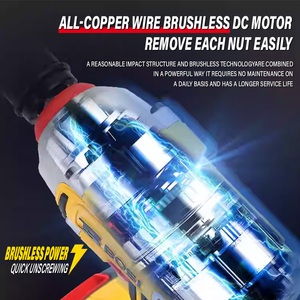 Bosi không chổi than cờ lê điện lithium sạc cờ lê, tác động Xe Sửa chữa chân tay khung thợ mộc ổ cắm không khí pháo bán buôn - Product Image 4