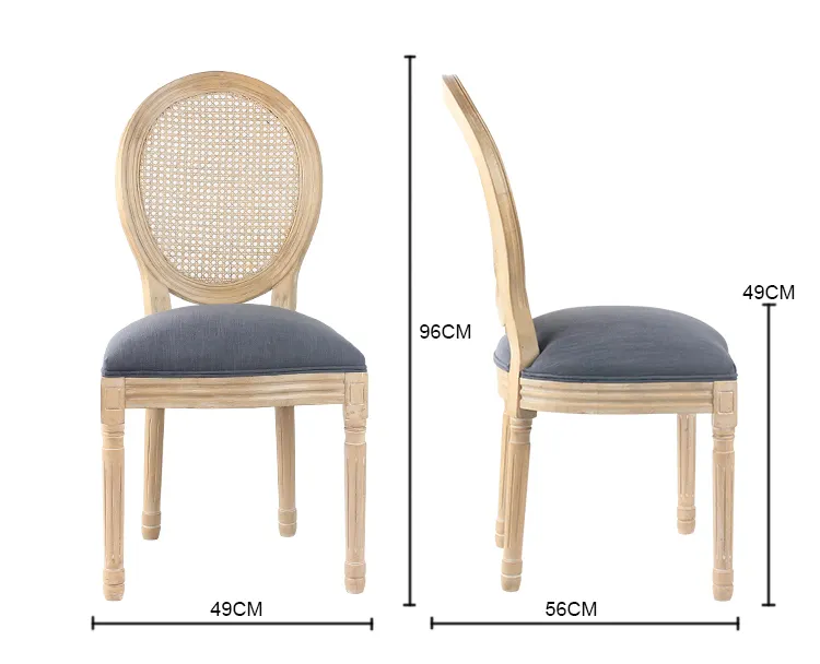 เก้าอี้ลายหลุยส์พร้อมพนักพิงไม้ (ทรงหกเหลี่ยม),เก้าอี้รับประทานอาหารแบบฝรั่งเศสทำจากไม้ใช้เป็นเก้าอี้ตัวอย่างฟรี