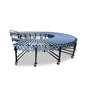 Rubber-coated Roller <strong>Conveyor</strong> Skate Wheel <strong>Conveyor</strong> Flexible Roller <strong>Conveyor</strong> for Feed Boxes <strong>Unloading</strong> - Product Image 6