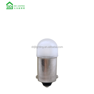 PC ฝาครอบนม12V ac/dc BA9S 1W หลอดไฟ LED interio สำหรับพินบอล T10 E10ไฟแสดงสถานะ LED BA9S