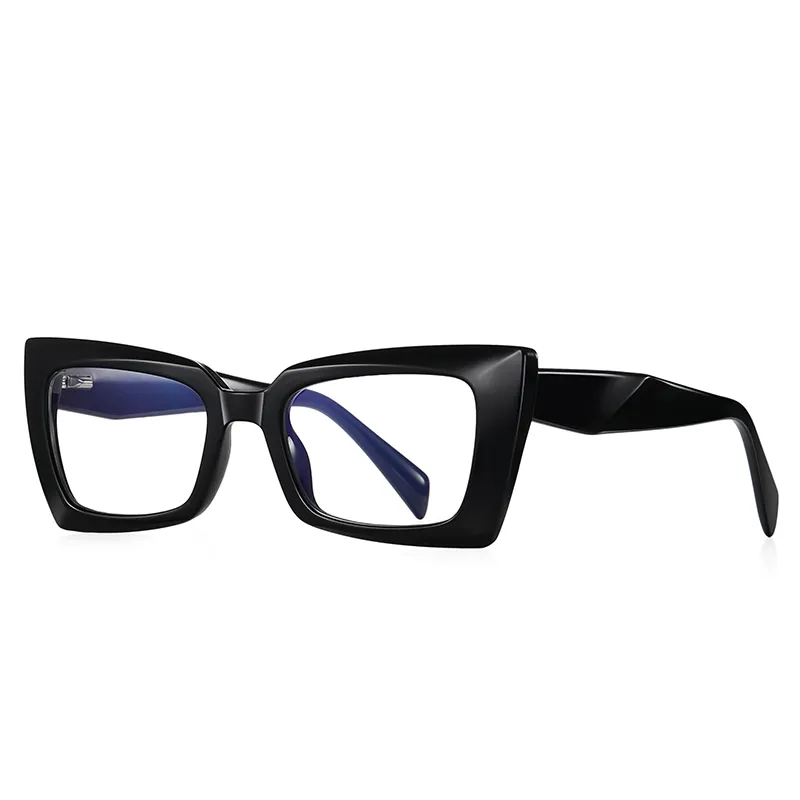 Gafas de montura cuadrada pequeña personalidad estereoscópica 2024 Anti luz azul montura de ojo gafas ópticas últimas