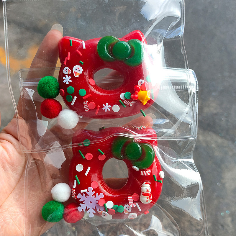 Orejas de gato navideñas-rojo-7652 cm