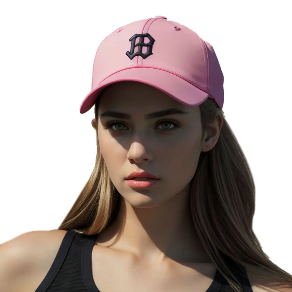 قبعة بيسبول عصرية وكلاسيكية من 6 أقسام للجنسين باللون الوردي ملائمة لرياضات الجولف من نيويورك
