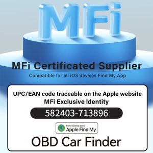 MFi认证无线全球定位系统定位器车载探测器OBD兼容iOS应用跟踪视图查找苹果iPhone iPad导航汽车位置 - Product Image 6