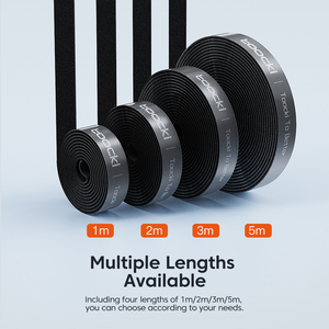 Toocki-organizador de Cable de datos multifunción de corte libre, bobinador de cable de nailon, cinta de gestión de Cable fuerte de 5M - Product Image 3