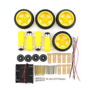 Programlanabilir DIY Motor oyuncak seti 4WD akıllı izleme araba çocuklar için eğlenceli ve eğitici bulmaca kitleri - Product Image 4