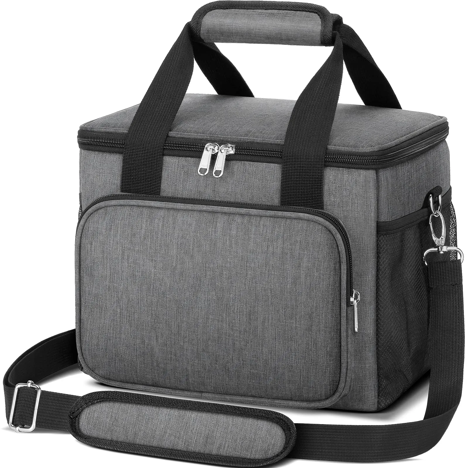 Sac à Lunch en Polyester 300D imprimé sur mesure pour le bureau, voyage, pique-nique, sac à bandoulière Portable pour emporter des aliments, sac isotherme thermique