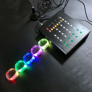 Concert Party Supplies <strong>Software</strong> Programming 8 Zones Group <strong>Function</strong> RFID LED Wristband Remote Controlled LED Bracelet Control DMX