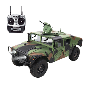 HG P408 PRO 1:10 Hummera RC paletli kamyon askeri tarzı 4WD yüksek tork motoru çift hız şanzıman Off-Road için uzaktan kumanda - Product Image 4