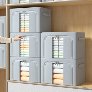 Lớn có thể gập lại vải hộp lưu trữ cho quần áo tủ quần áo tủ đồ giường túi lưu trữ cho nhà tổ chức - Product Image 3