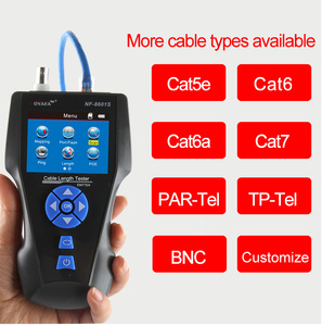 Probador de Cable Lan NF-8601S TDR, rastreador de Cable LCD multifuncional PING/POE, probador de longitud de Cable