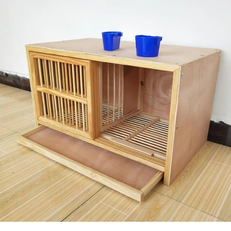 Nuovo arrivo Love Birds Cage Birdcage Long Large incompiuto Pigeon House And Hutch in legno