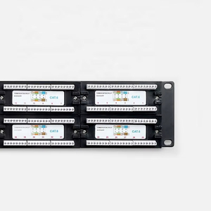 110 IDC UTP RJ45 Cat6 Cable Ethernet 48 puertos 2U Panel de conexión de piezas de Telecomunicaciones - Product Image 3