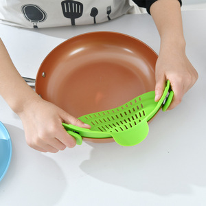 Adjustable Kitchen Snap N <strong>Strain</strong> <strong>Pot</strong> Strainer and Pasta Strainer Silicone Clip on Strainer for <strong>Pots</strong>, Pans, and Bowls - Product Image 4