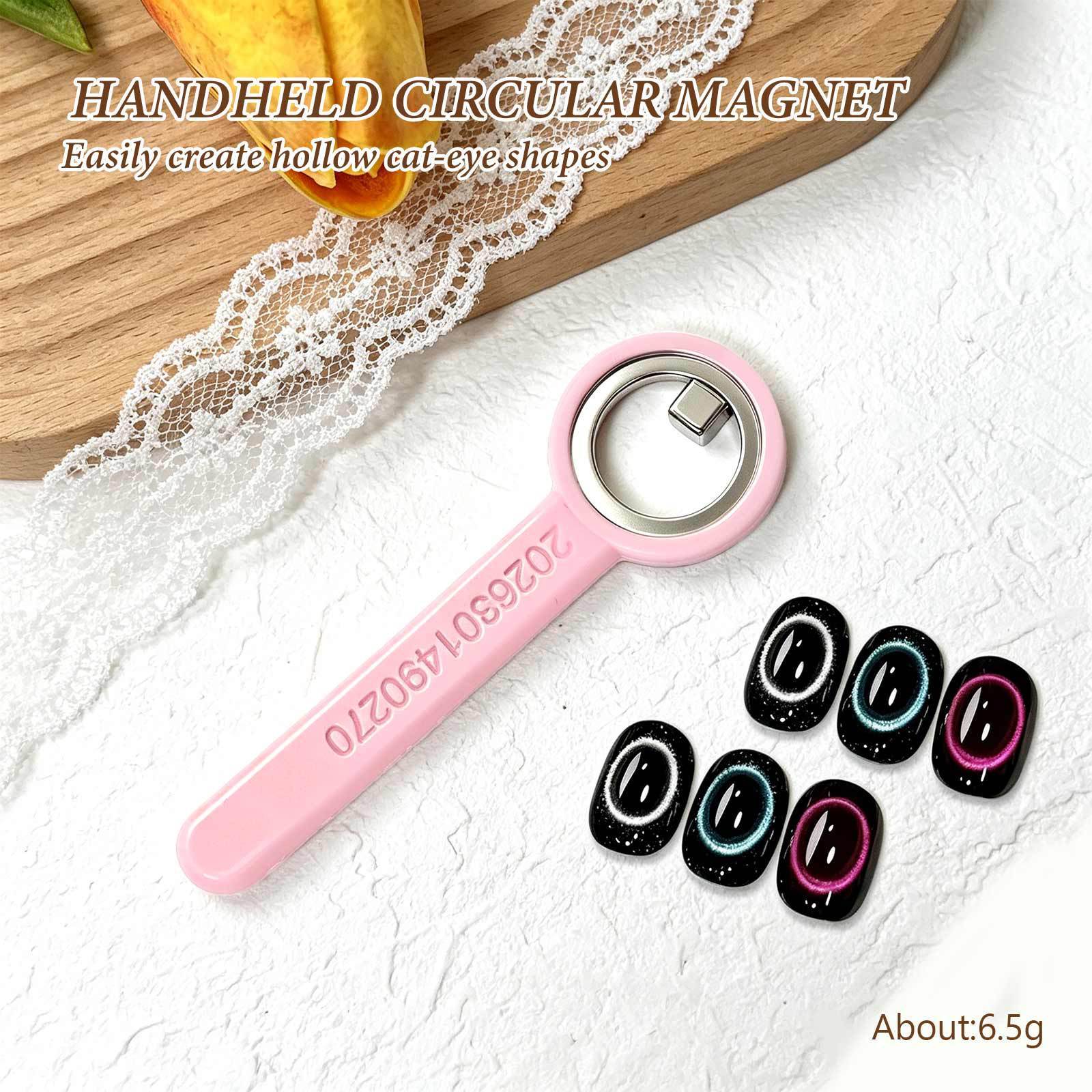 Imán de uñas rosa