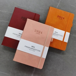 2024 pianificatore settimanale e mensile 8.5 pollici A5 o taccuino personalizzato blocco note copertina morbida pianificatore di quaderni con rilegatura a filo - Product Image 6