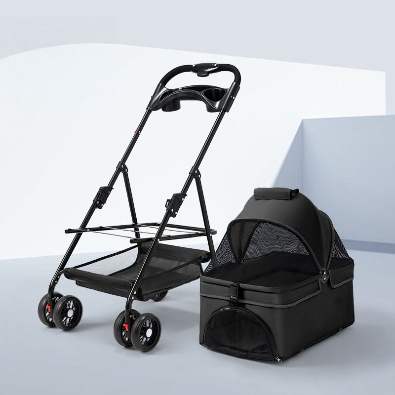 สีดำ (พับด้วยมือเดียว + ถอดได้ carrycot)