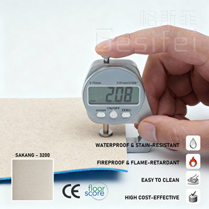 Sang trọng Vinyl tấm ván phòng tập thể dục nhà để xe bấm vào sàn giá giá rẻ phòng tắm Sàn Vinyl - Product Image 5