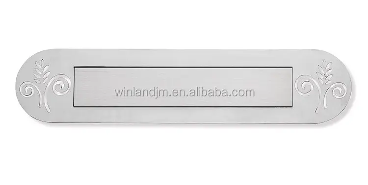Wall Mail Slots Satin Stainless Steel Residential Mailbox Slot Letter Box Plate / WXFX-2