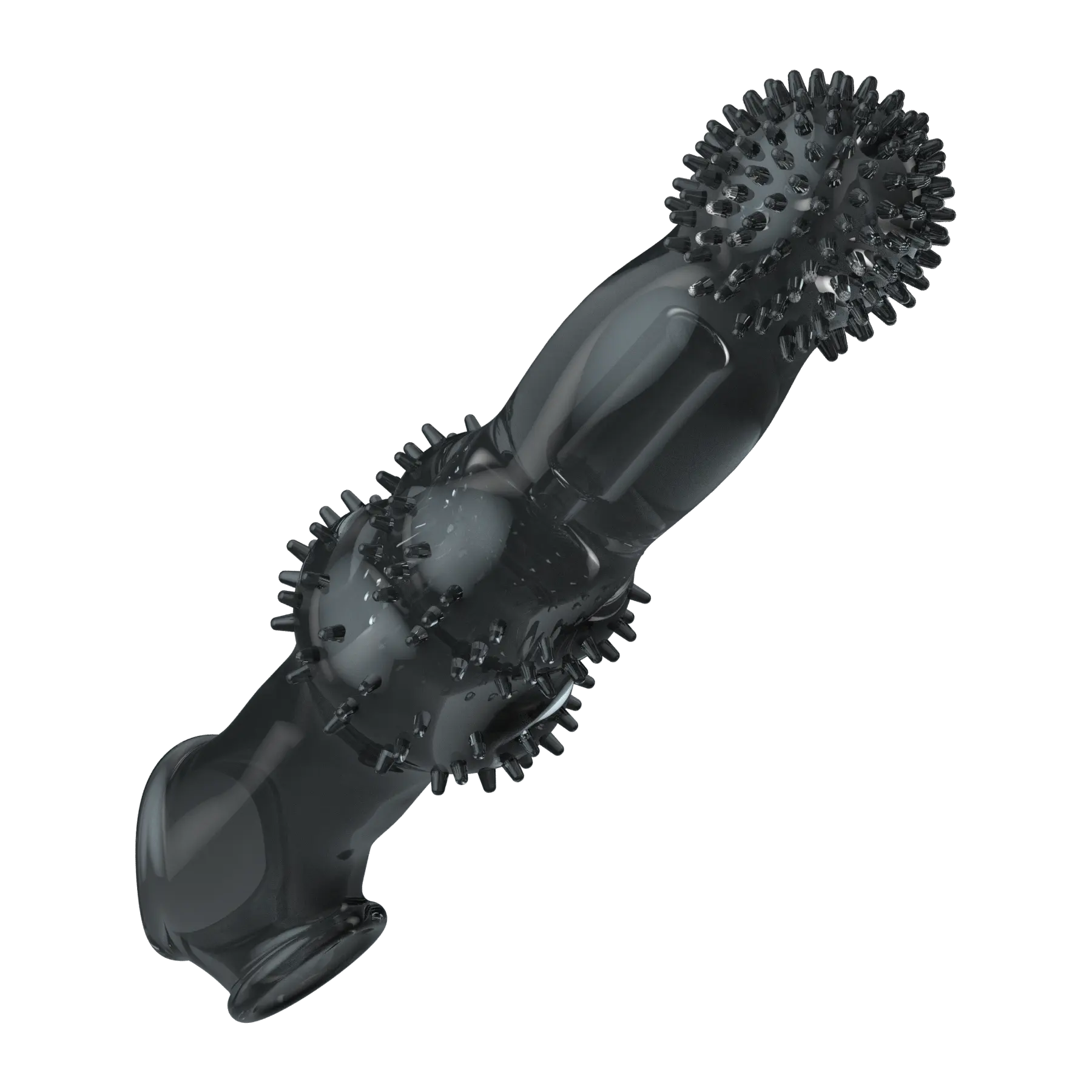 TPE Material Wolf Dildo wieder verwendbarer Spike Kondom Verzögerung Ejakulation Vergrößern Vibration Massage Penis Penis ring Ärmel für Männer