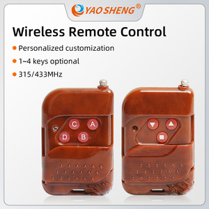 Código de aprendizaje y código fijo 1 ~ 4 botones 315/433MHZ Interruptores de control remoto universales RF inalámbricos - Product Image 4