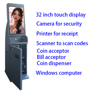 Tầng thường vụ tương tác màn hình cảm ứng tiền mặt và đồng xu chấp nhận tự thanh toán kiosk cho Câu lạc bộ - Product Image 6