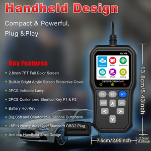 ODB2診断車障害診断機スキャンツール読み取り消去コードバッテリーテストスキャナーサポート13言語 - Product Image 6