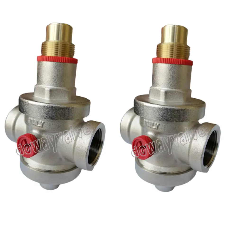 OEM High quality nickle plated Brass Water Pressure Reducing Relief Valve china factory