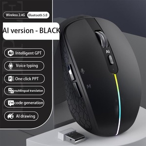 Nuevo diseño AI Ratón de voz inteligente Traducción Control de voz Hablando Ratón de escritura Ratón inalámbrico de voz - Product Image 2