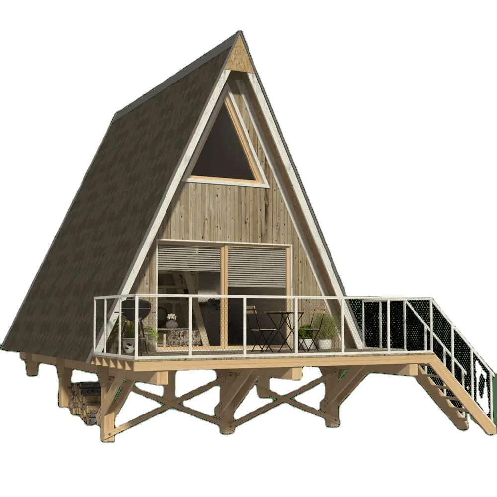 럭셔리 조립식 주택 기성품 경제적 인 휴대용 2 침실 생활 작은 집 모듈러 하우스