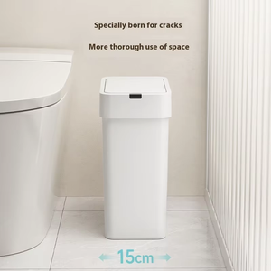 Nhựa Mỏng Thông Minh Touchless Thùng Rác Có Thể Waterpoof Thùng Rác Cho Phòng Tắm Phòng Khách Văn Phòng - Product Image 2