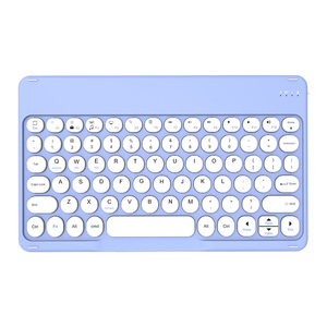 HT tragbares Tablet wiederaufladbar bt kabellose RGB-unterleuchtete Tastatur blaue mini-farbene Tastatur für Tablet - Product Image 1